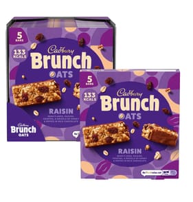 Cadbury Brunch Oats Bar 5 Pack Raisin 32g x8