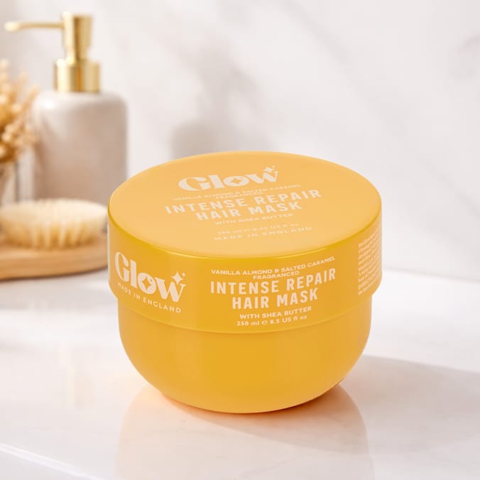 Glow Intense Repair Hair Mask 250ml - Vanilla Almond & Salted Caramel