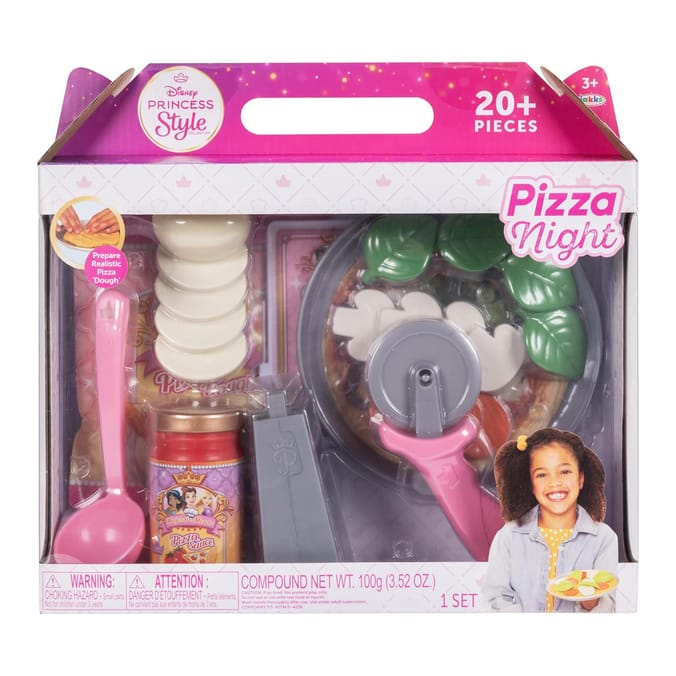 Disney Princess Pink Apron Pizza Night Meal Kit