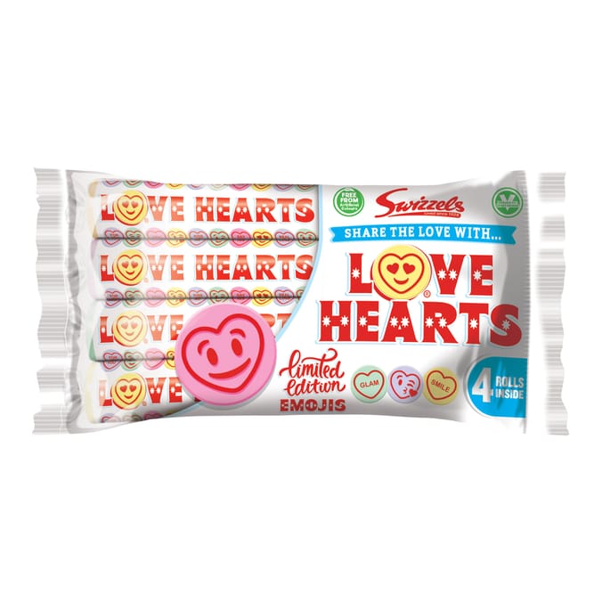 Swizzels Love Hearts Rolls Multipack 105g