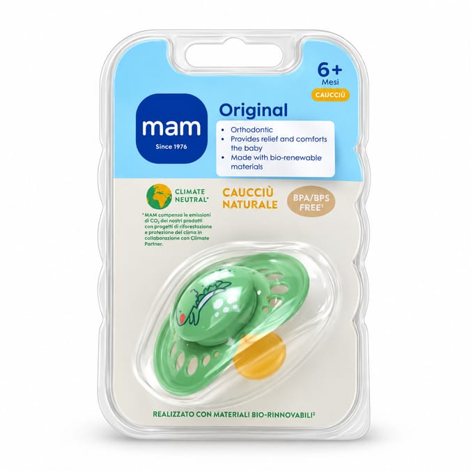 MAM Original Natural Rubber Latex Soother 6+ Months