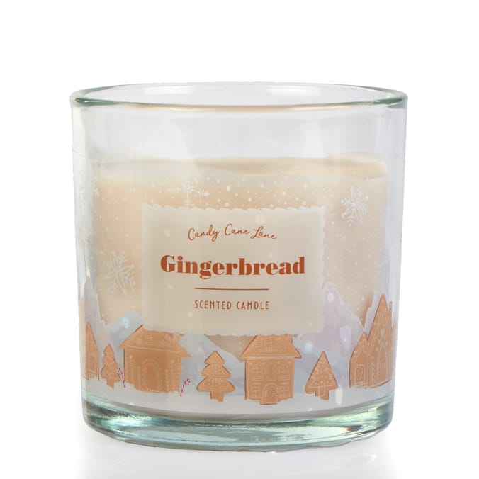 Candy Cane Lane Scented Candle 350g - Gingerbread