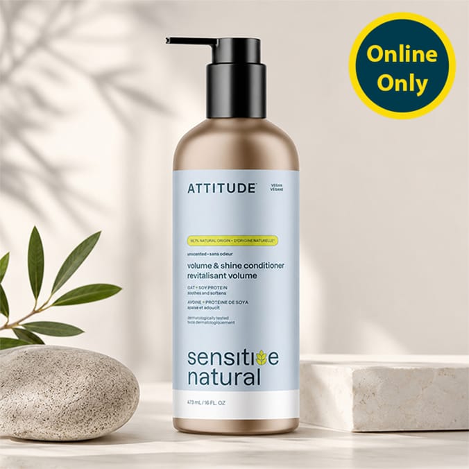 Attitude Natural Care Unscented Volume & Shine Conditioner 473ml