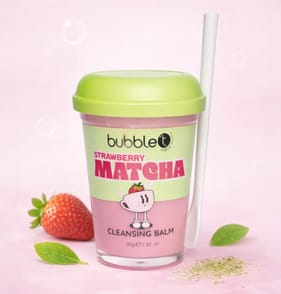 Bubble T Strawberry Matcha Cleansing Balm