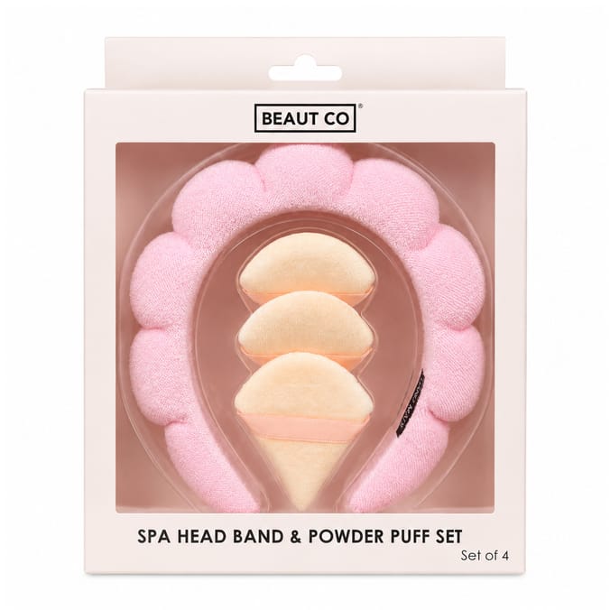 Beaut Co Headband & Powder Puff Set
