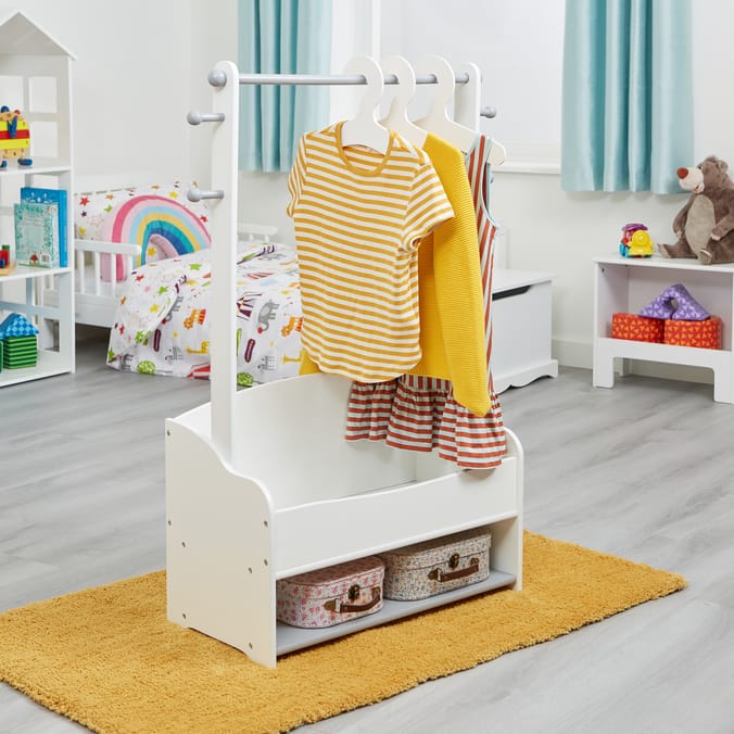 Liberty House Toys Kids Hanging Rail with Extra Storage
