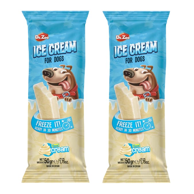 Dr. Zoo Dog 50g x2 Ice Cream - Cream