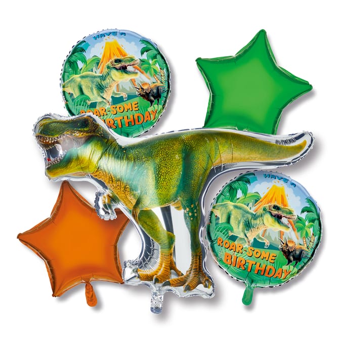 Lets Party Foil Balloon Dinosaur Set