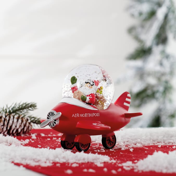 Festive Feeling Aeroplane Snowglobe