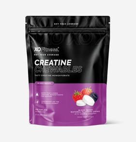 XO Fitness Creatine Chewable Tablets 100s - Mixed Berry