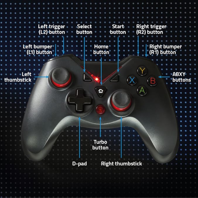 Nedis Wired Gamepad with Force Vibration