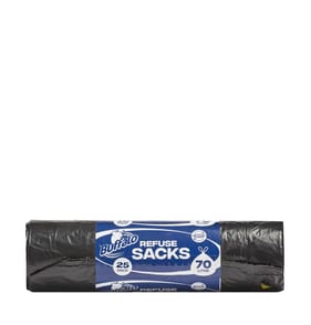 Buffalo Super Strong Refuse Sacks 70 Litre 25 Pack