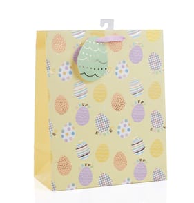 Happy Easter Egg Print Large Gift Bag