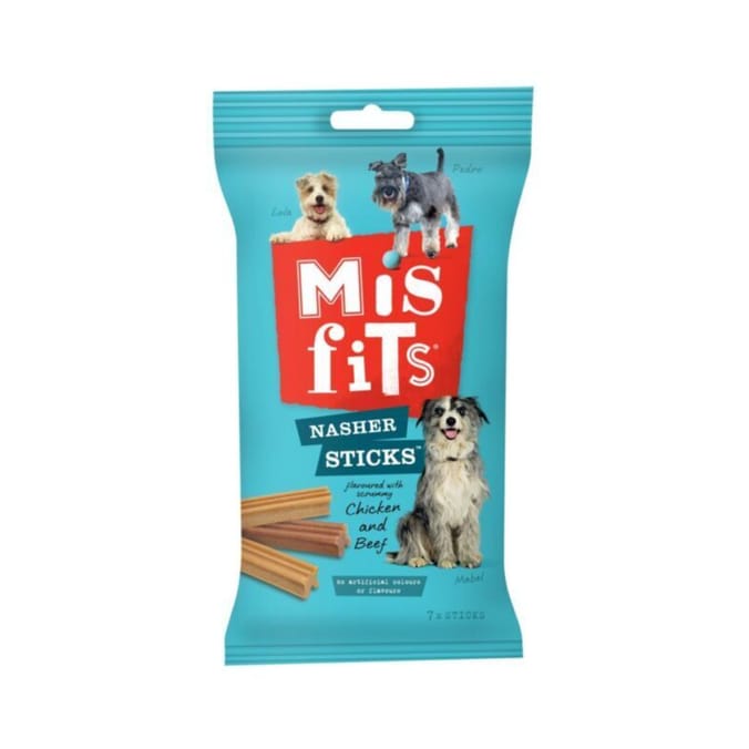 Misfits Nasher Sticks Chicken & Beef 10 x 175g Packs