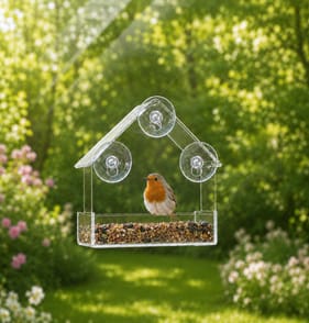 Wild Garden Window Bird Feeder