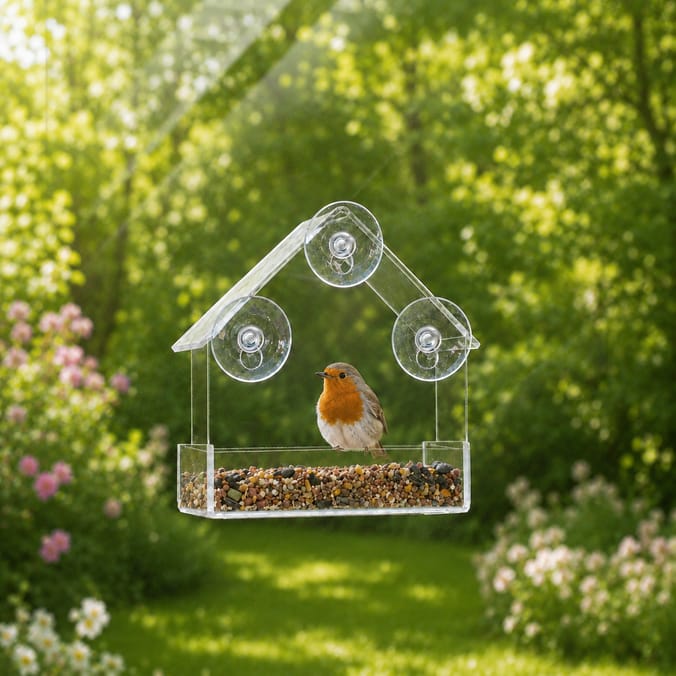 Wild Garden Window Bird Feeder