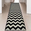 Essentials Maestro Zig-Zag Runner - Mono 55 x 185cm