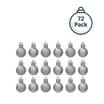 Festive Feeling 2.5cm Baubles 36 Pack - Silver x2