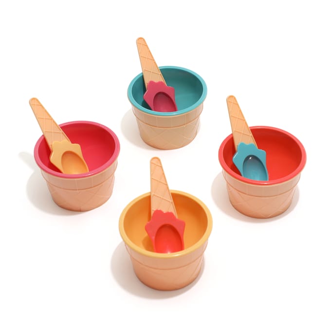 The Outdoor Living Collection Ice Cream Tubs With Spoons x2