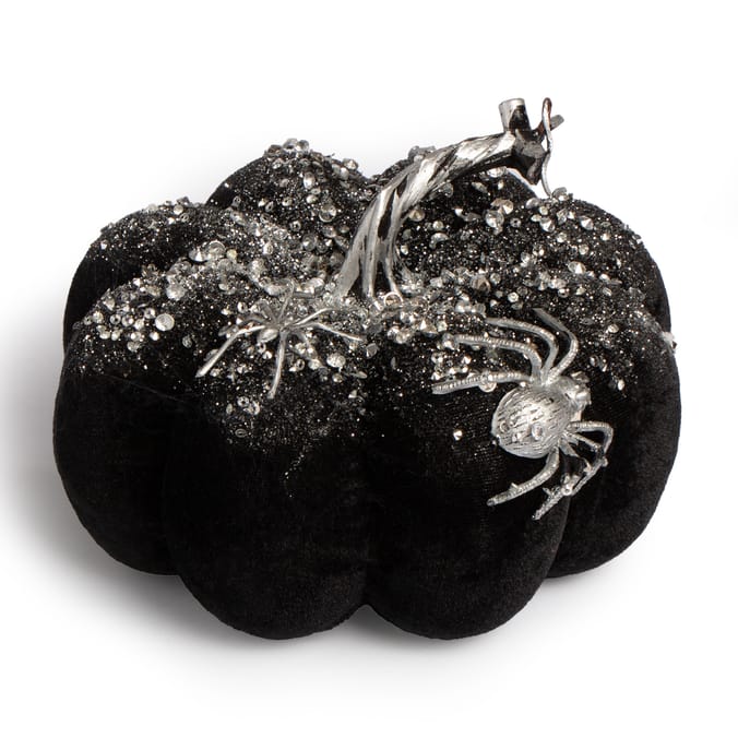 Haunted House Glitter Pumpkin