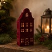 Festive Feeling Alpine Woods Christmas Flocked Light-Up House