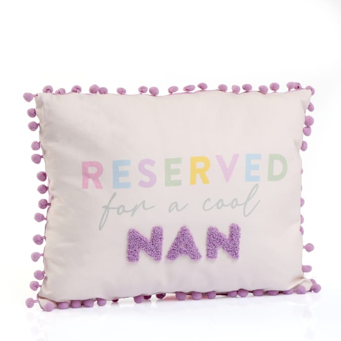 Mother's Day Pom Pom Cushion Reserved for a Cool Nan Home Bargains