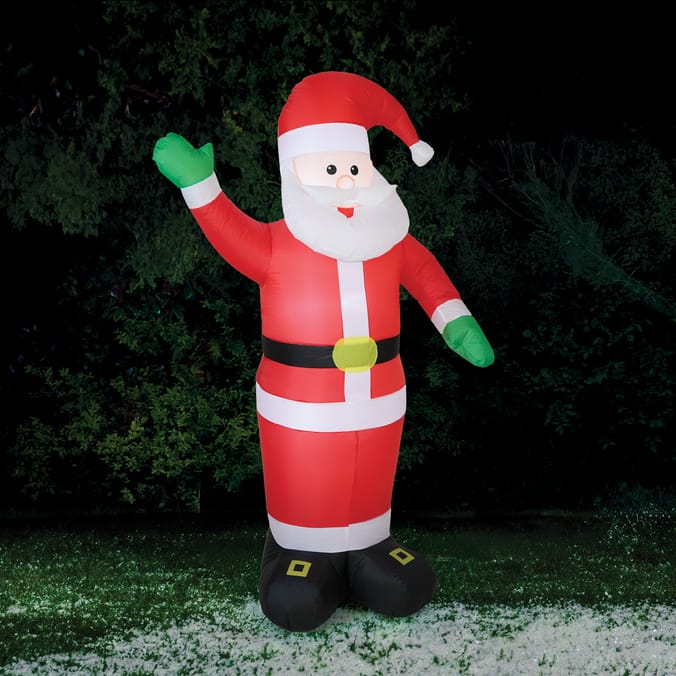  Prestige Mains Operated Light Up Self-Inflating Santa 7ft
