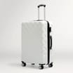 Salisbury Embossed Quilted Shell Suitcase - Off White