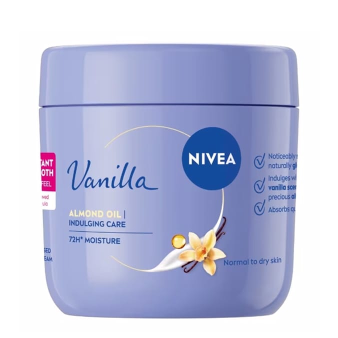Nivea Body Jar Vanilla Almond Oil Creme 400ml