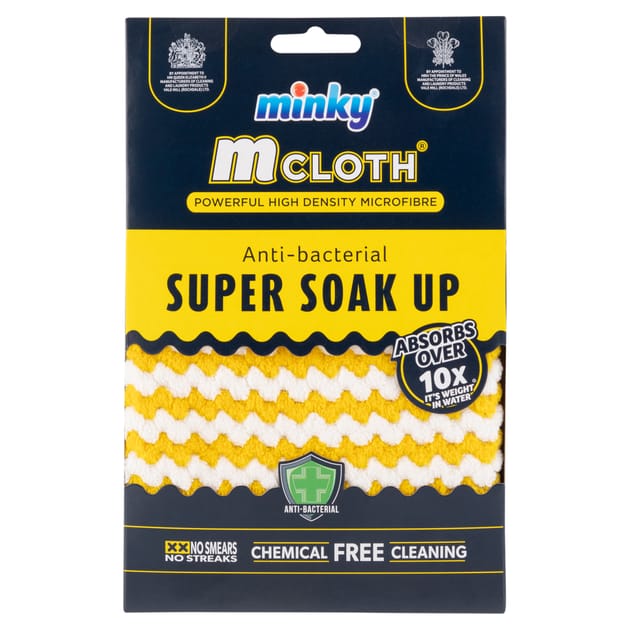 Minky M Cloth AntiBacterial Super Soak Up Home Bargains