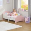 Liberty House Toys Two Tone Toddler Bed - White & Pink