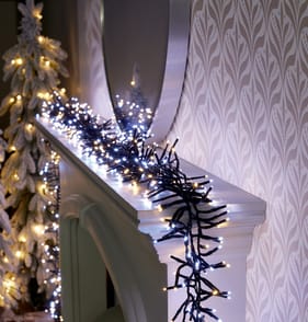 Prestige Mains Operated 1500 LED Cluster String Lights - Cool & Warm White