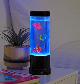 Equatech 10" LED Lamp - Tropical Fish Bubble Lamp