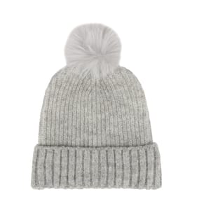 Originals Winter Kids Grey Lurex Pom Pom Hat