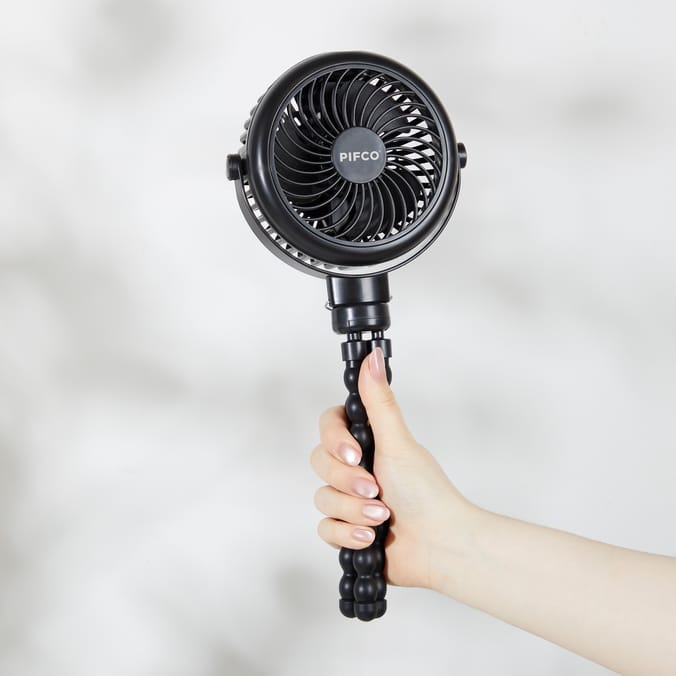 Pifco Flexi Grip Fan 4.5W - Black