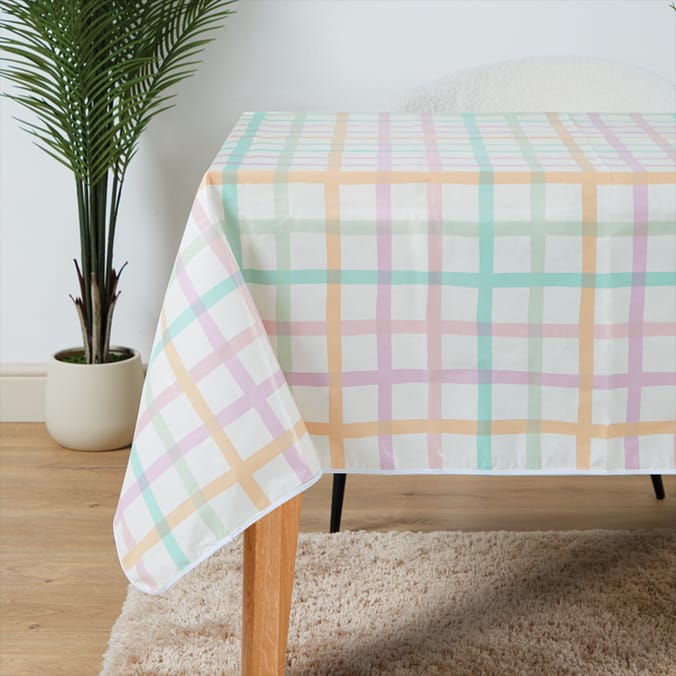 Happy Easter Wipe Clean Tablecloth - Stripe