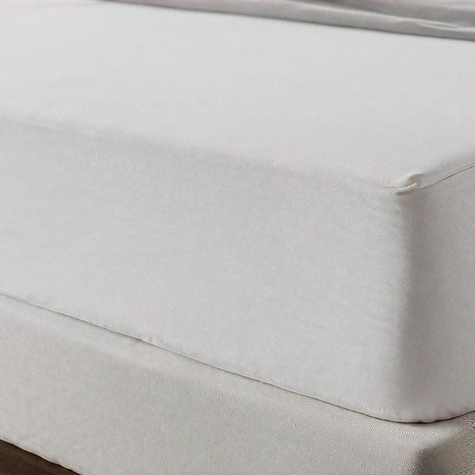 The Threadery Deep Fitted Sheet Double - White