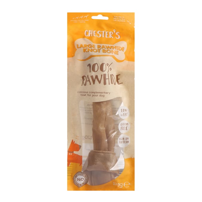 Chester's Large Rawhide Knot Bone 120g