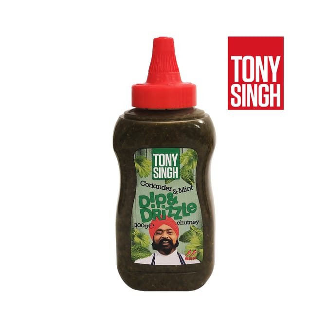 Tony Singh Dip & Drizzle Chutney 300g - Coriander & Mint
