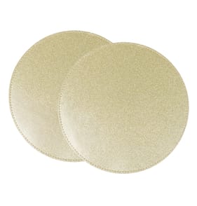  Festive Feeling Glitter Placemats 2 Pack - Gold