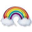Lets Party Foil Rainbow Balloon