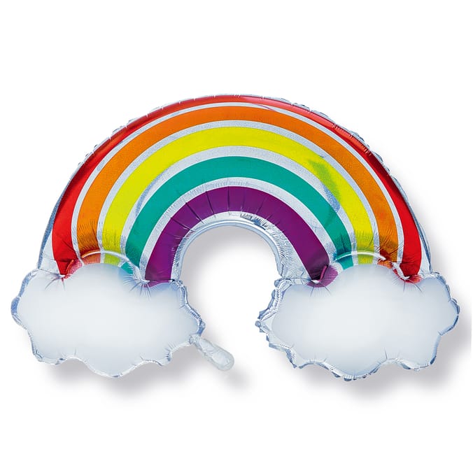 Lets Party Foil Rainbow Balloon