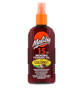 Malibu Bronzing Tanning Oil With Coconut 200ml - SPF6