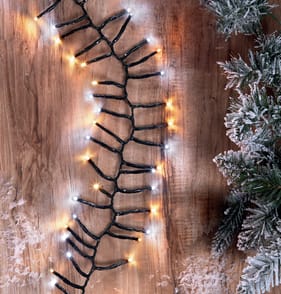 Prestige Mains Operated 750 LED Cluster String Lights - Cool & Warm White