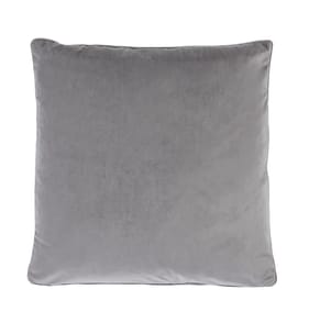 Home Collections Large Velvet Cushion - Grey