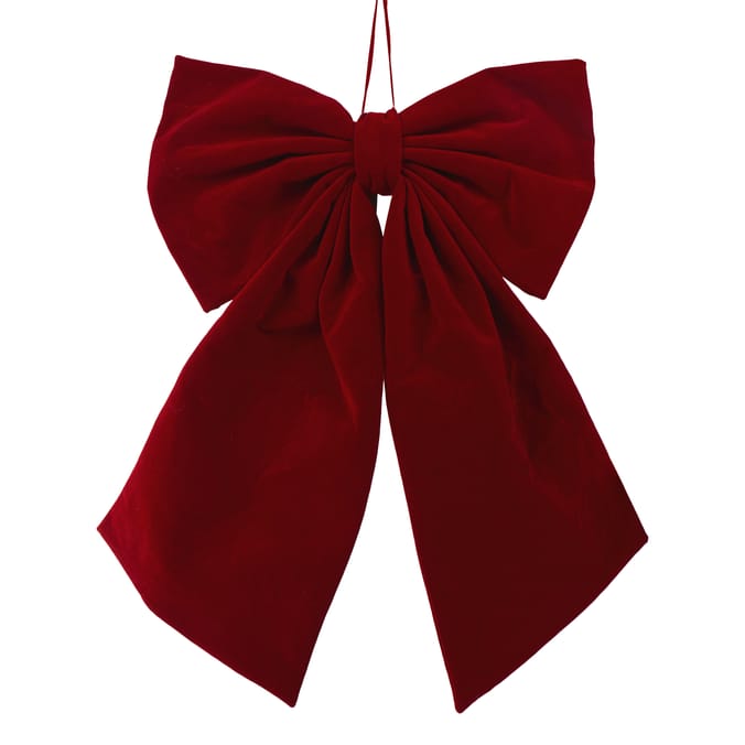 Winter Charm Large Velvet Bow