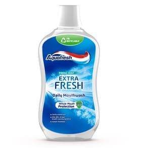 Aquafresh Extra Fresh Daily Fresh Mint Mouthwash 500ml