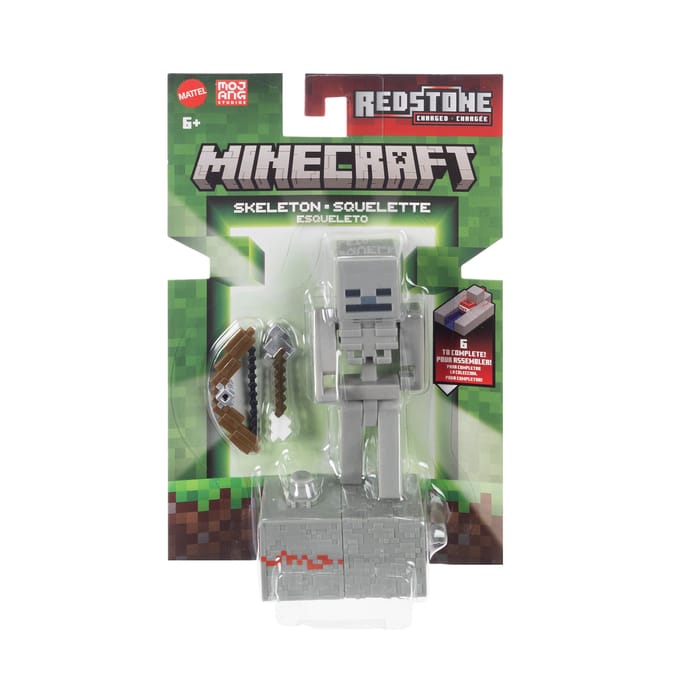 Minecraft Redstone Charged Action Figure 8cm - Skeleton