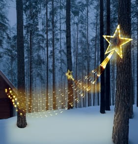 Prestige Mains Operated LED Falling Star Light - Warm White