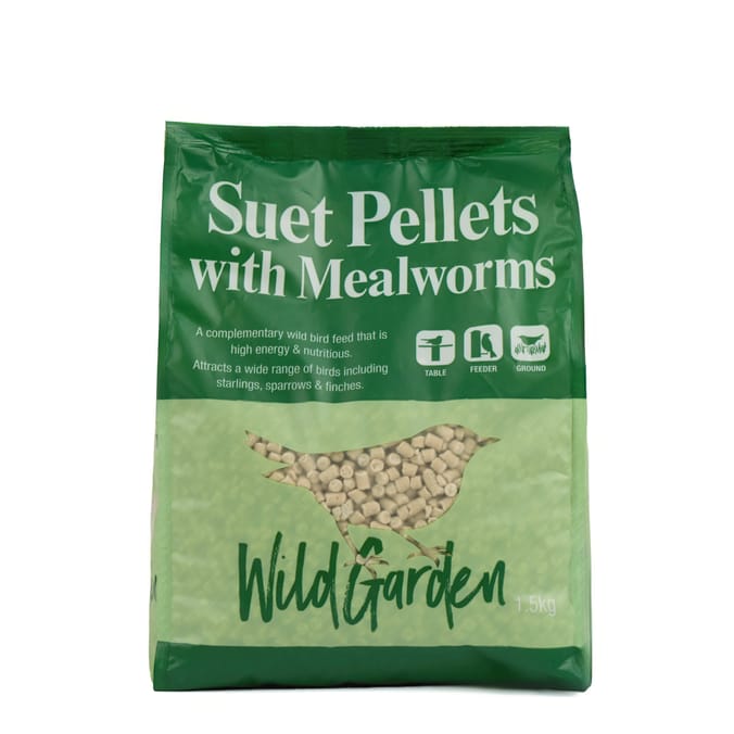 Wild Garden Suet Pellets With Mealworms 1.5kg